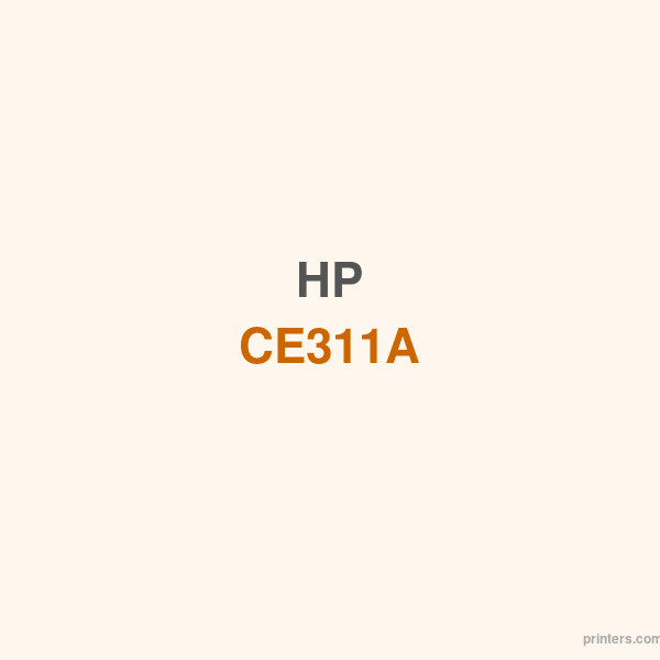 HP CE311A 原裝 青色 碳粉盒 - 適用於 機型：為你每一次的工作所設計 依靠原裝HP碳粉盒一致的表現力。 高品質的印刷品讓你感到自豪 使用原裝HP碳粉盒, 讓你獲得更出色的打印質量。 良好環境的首選 將HP碳粉匣從垃圾填埋場中取出, 並將用過 - Printers.com.hk