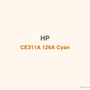HP CE311A 126A Cyan Print Cartridge - 香港原裝行貨 Printers.com.hk
