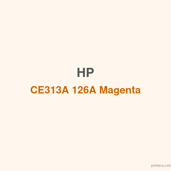 HP CE313A 126A Magenta Print Cartridge - 香港原裝行貨 Printers.com.hk