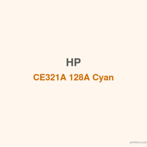 HP CE321A 128A Cyan Cartridge - 香港原裝行貨 Printers.com.hk