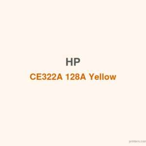 HP CE322A 128A Yellow Cartridge - 香港原裝行貨 Printers.com.hk