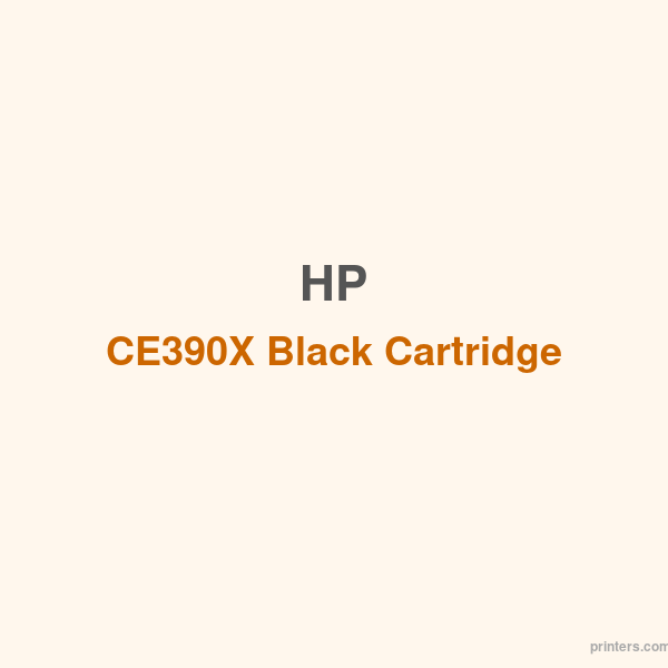 HP CE390X Black Cartridge - 香港原裝行貨 Printers.com.hk