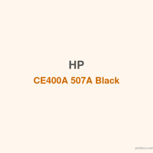 HP CE400A 507A Black LaserJet Toner Cartridge - 香港原裝行貨 Printers.com.hk