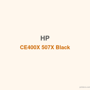 HP CE400X 507X Black LaserJet Toner Cartridge - 香港原裝行貨 Printers.com.hk