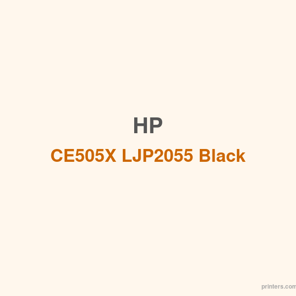 HP CE505X LJP2055 Black Print Cartridge - 香港原裝行貨 Printers.com.hk