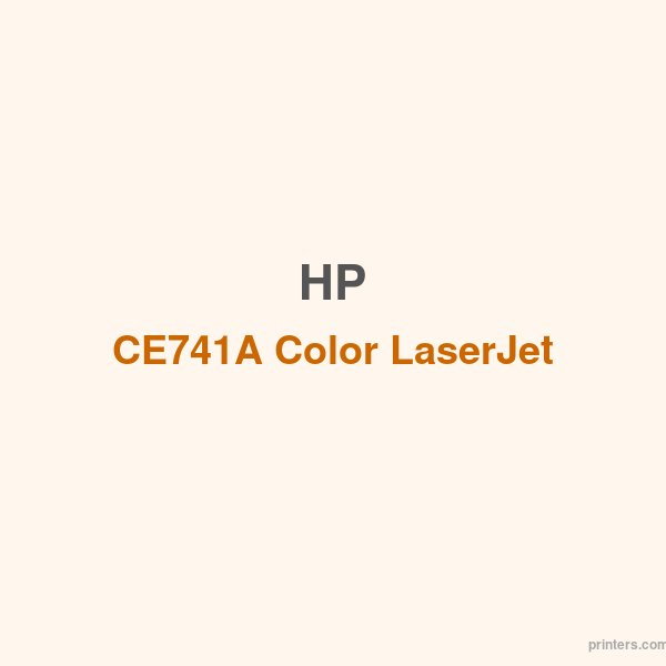 HP CE741A Color LaserJet CP5225 Cyan Cartridge - 香港原裝行貨 Printers.com.hk