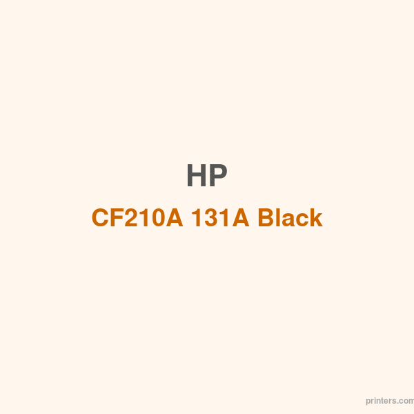 HP CF210A 131A Black Cartridge 1.4K - 香港原裝行貨 Printers.com.hk