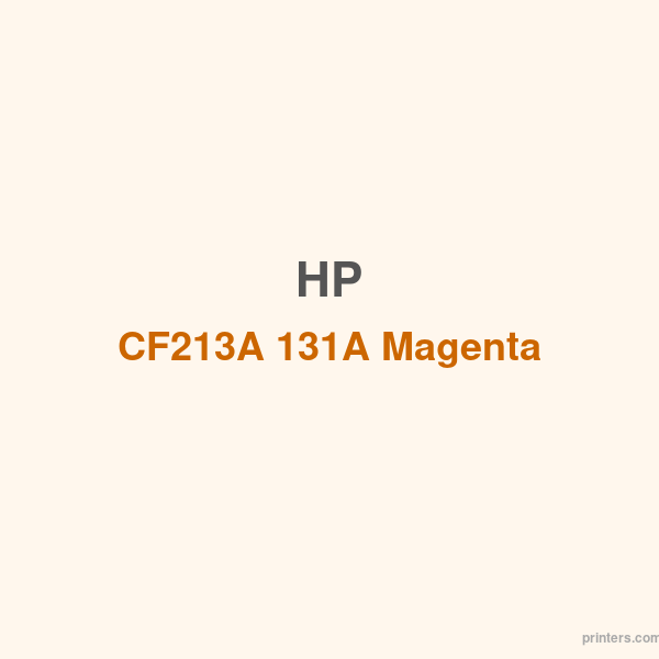 HP CF213A 131A Magenta Cartridge - 香港原裝行貨 Printers.com.hk