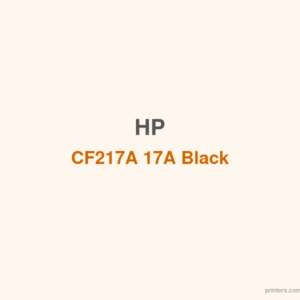 HP CF217A 17A Black LaserJet Toner Cartridge - 香港原裝行貨 Printers.com.hk