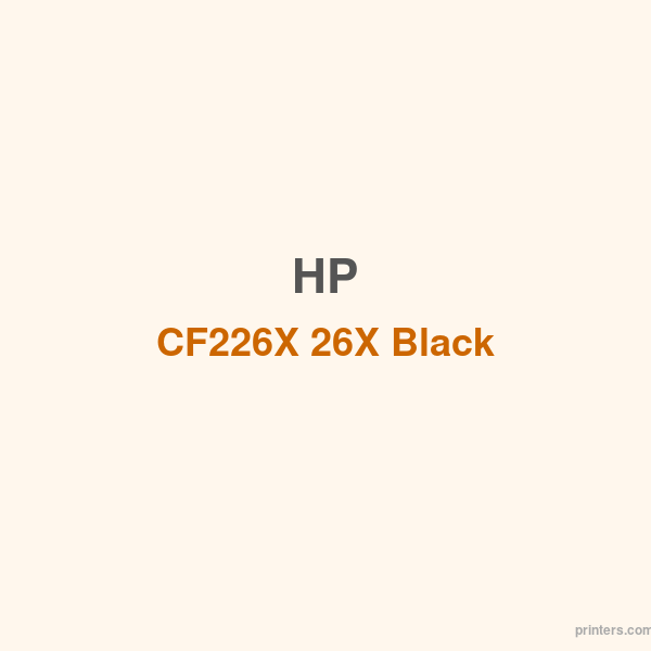 HP CF226X 26X Black LaserJet Toner Cartridge - 香港原裝行貨 Printers.com.hk