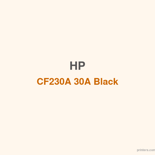 HP CF230A 30A Black LaserJet Toner Cartridge - 香港原裝行貨 Printers.com.hk