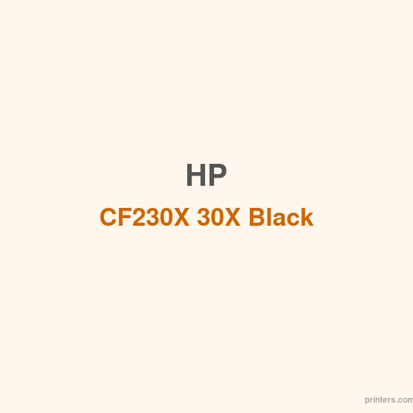 HP CF230X 30X Black LaserJet Toner Cartridge - 香港原裝行貨 Printers.com.hk