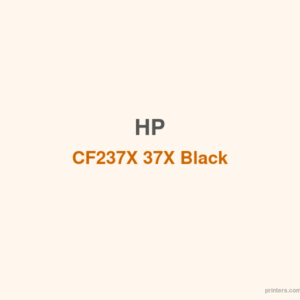 HP CF237X 37X Black LaserJet Toner Cartridge - 香港原裝行貨 Printers.com.hk