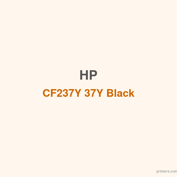 HP CF237Y 37Y Black LaserJet Toner Cartridge - 香港原裝行貨 Printers.com.hk