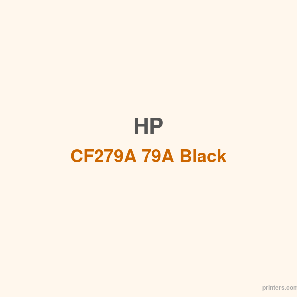 HP CF279A 79A Black LaserJet Toner Cartridge - 香港原裝行貨 Printers.com.hk