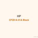 HP CF281A 81A Black LaserJet Toner Cartridge - 香港原裝行貨 Printers.com.hk
