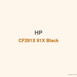 HP CF281X 81X Black LaserJet Toner Cartridge - 香港原裝行貨 Printers.com.hk