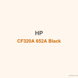 HP CF320A 652A Black LaserJet Toner Cartridge - 香港原裝行貨 Printers.com.hk