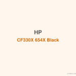 HP CF330X 654X Black LaserJet Toner Cartridge - 香港原裝行貨 Printers.com.hk