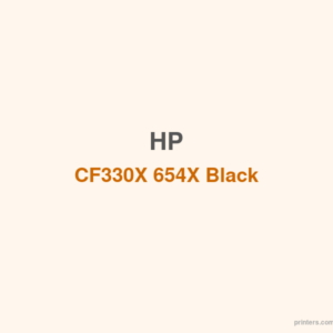HP CF330X 654X Black LaserJet Toner Cartridge - 香港原裝行貨 Printers.com.hk