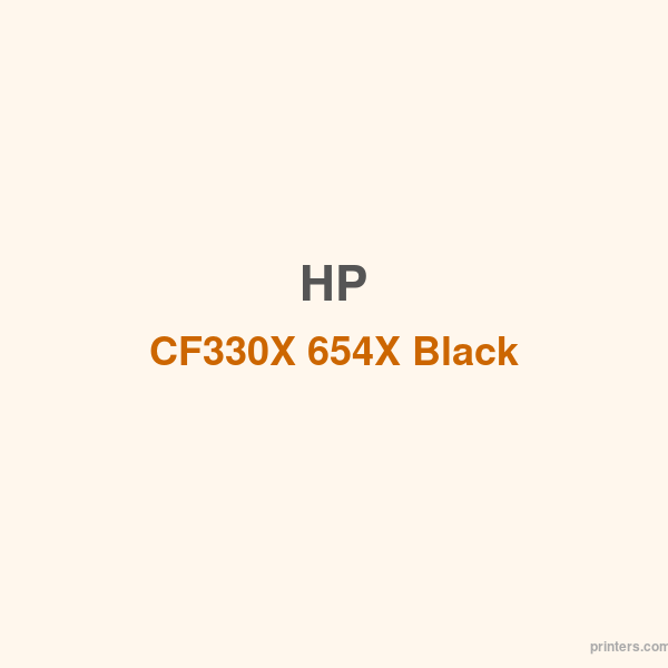 HP CF330X 654X Black LaserJet Toner Cartridge - 香港原裝行貨 Printers.com.hk