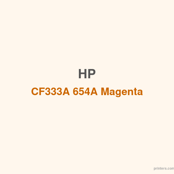 HP CF333A 654A Magenta LaserJet Toner Cartridge - 香港原裝行貨 Printers.com.hk