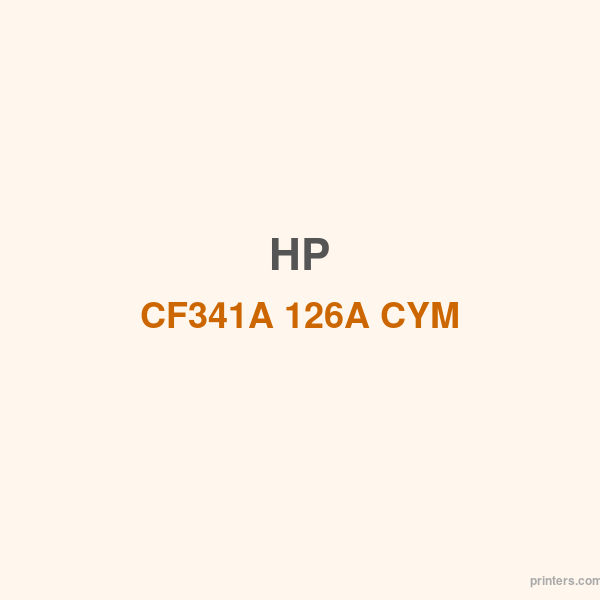 HP CF341A 126A CYM Tri-Pack LJ Toner Cartridge - 香港原裝行貨 Printers.com.hk