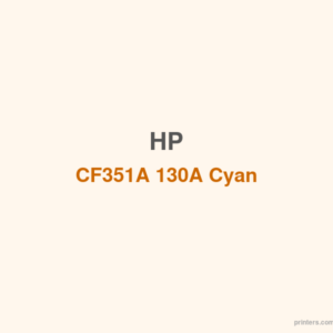 HP CF351A 130A Cyan Toner Cartridge - 香港原裝行貨 Printers.com.hk