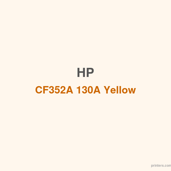 HP CF352A 130A Yellow Toner Cartridge - 香港原裝行貨 Printers.com.hk
