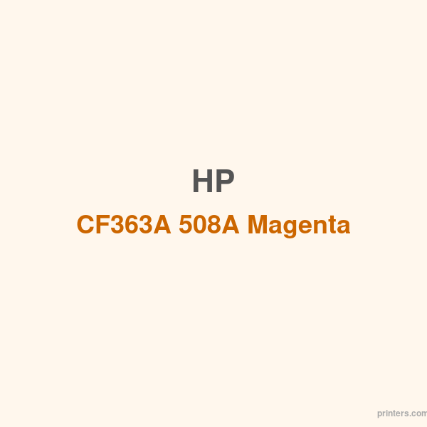 HP CF363A 508A Magenta LaserJet Toner Cartridge - 香港原裝行貨 Printers.com.hk