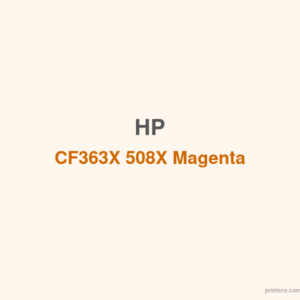 HP CF363X 508X Magenta LaserJet Toner Cartridge - 香港原裝行貨 Printers.com.hk