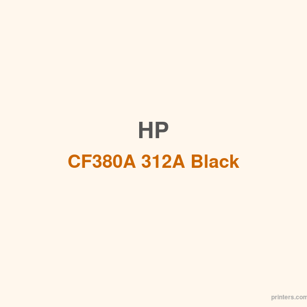 HP CF380A 312A Black LaserJet Toner Cartridge - 香港原裝行貨 Printers.com.hk