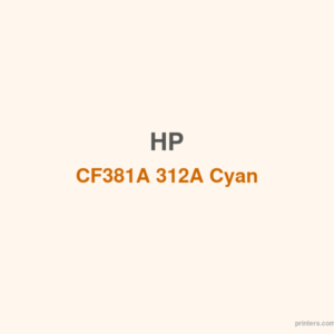HP CF381A 312A Cyan LaserJet Toner Cartridge - 香港原裝行貨 Printers.com.hk