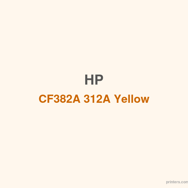 HP CF382A 312A Yellow LaserJet Toner Cartridge - 香港原裝行貨 Printers.com.hk