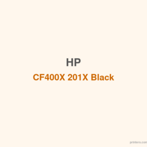 HP CF400X 201X Black LaserJet Toner Cartridge - 香港原裝行貨 Printers.com.hk