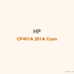 HP CF401A 201A Cyan LaserJet Toner Cartridge - 香港原裝行貨 Printers.com.hk