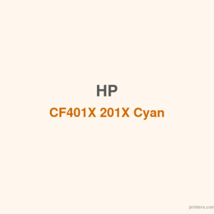 HP CF401X 201X Cyan LaserJet Toner Cartridge - 香港原裝行貨 Printers.com.hk
