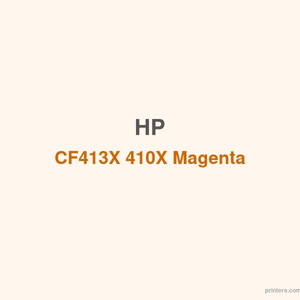 HP CF413X 410X Magenta LaserJet Toner Cartridge - 香港原裝行貨 Printers.com.hk