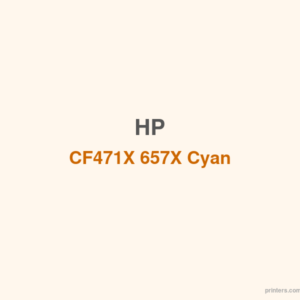 HP CF471X 657X Cyan LaserJet Toner Cartridge - 香港原裝行貨 Printers.com.hk