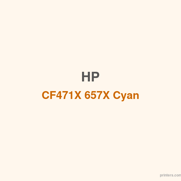 HP CF471X 657X Cyan LaserJet Toner Cartridge - 香港原裝行貨 Printers.com.hk