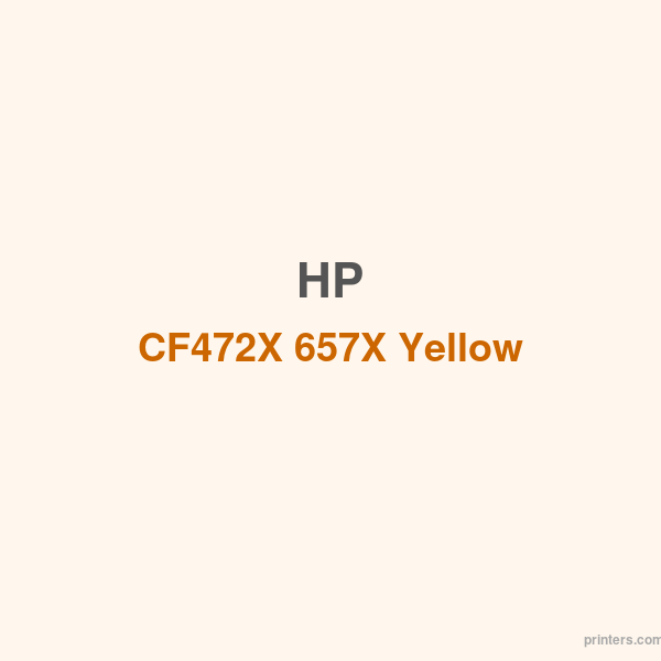 HP CF472X 657X Yellow LaserJet Toner Cartridge - 香港原裝行貨 Printers.com.hk