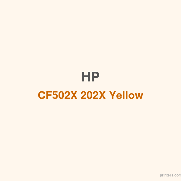 HP CF502X 202X Yellow LaserJet Toner Cartridge - 香港原裝行貨 Printers.com.hk