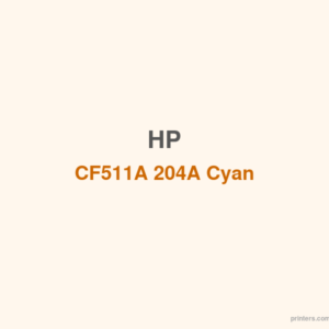 HP CF511A 204A Cyan LaserJet Toner Cartridge - 香港原裝行貨 Printers.com.hk