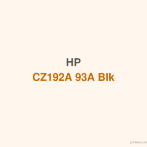 HP CZ192A 93A Blk Toner Cartridge - 香港原裝行貨 Printers.com.hk