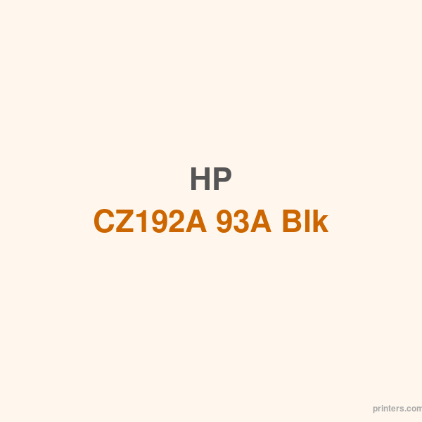 HP CZ192A 93A Blk Toner Cartridge - 香港原裝行貨 Printers.com.hk