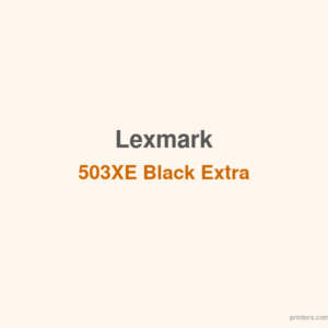 Lexmark 503XE Black Extra High yield Corporate Toner Cartridge - 香港原裝行貨 Printers.com.hk