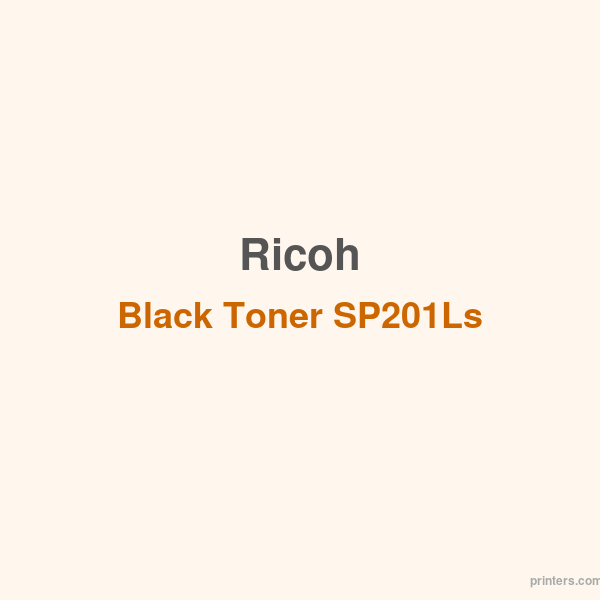 Ricoh Black Toner SP201Ls - 香港原裝行貨 Printers.com.hk