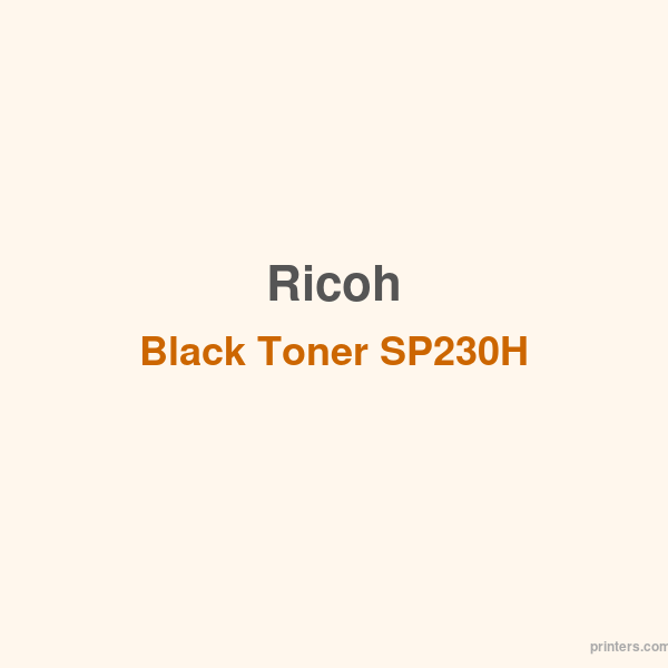 Ricoh Black Toner SP230H (3000 pages) - 香港原裝行貨 Printers.com.hk