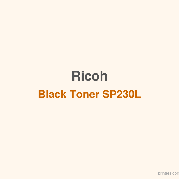 Ricoh Black Toner SP230L (1200 pages) - 香港原裝行貨 Printers.com.hk