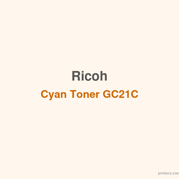 Ricoh Cyan Toner GC21C - 香港原裝行貨 Printers.com.hk